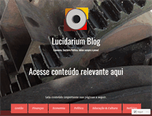 Tablet Screenshot of lucidarium.com.br